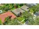 Aerial view of the house and surrounding neighborhood at 10906 Holly Cone Dr, Riverview, FL 33569