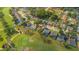 Aerial view of home with golf course nearby at 2618 Crestfield Dr, Valrico, FL 33596