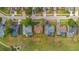 Aerial view of the home in community with a manicured lawn at 2618 Crestfield Dr, Valrico, FL 33596