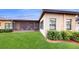 Screened patio and grassy backyard with privacy fence at 11411 Drifting Leaf Dr, Riverview, FL 33579
