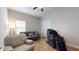 Relaxing bedroom with a massage chair and comfortable seating at 11411 Drifting Leaf Dr, Riverview, FL 33579