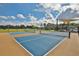 Two well-maintained community pickleball courts at 16903 Peaceful Valley Dr, Wimauma, FL 33598