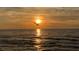 Seagull flying against the backdrop of a vibrant sunset over the ocean at 100 Bluff View Dr # 605A, Belleair Bluffs, FL 33770