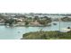 Aerial view of waterfront homes and boats at 100 Bluff View Dr # 605A, Belleair Bluffs, FL 33770