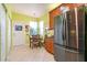 Kitchen with breakfast nook and stainless steel appliances at 16252 Amethyst Key Dr, Wimauma, FL 33598