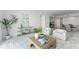 Inviting living room with contemporary furnishings, modern decor, and an open layout at 2910 W Barcelona St # 903, Tampa, FL 33629