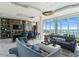 Sophisticated lounge with seating and city views at 2910 W Barcelona St # 903, Tampa, FL 33629