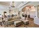 Open floor plan living area with a view of the kitchen and foyer at 225 Pesaro Dr, North Venice, FL 34275