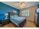 Bright bedroom featuring a king-size bed and neutral color palette at 1940 Inverness Greens Dr # 1940, Sun City Center, FL 33573