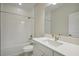 Clean bathroom with white subway tile and modern vanity at 149 Hidden Estates Ct, Brandon, FL 33511