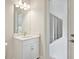 Bright bathroom boasts a vanity with quartz countertop and an updated bathtub at 149 Hidden Estates Ct, Brandon, FL 33511