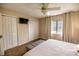 Spacious bedroom with double closets and plush carpeting at 6504 Abaco Dr # 101, Apollo Beach, FL 33572