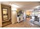 Spacious living room with hardwood floors and access to a balcony at 6504 Abaco Dr # 101, Apollo Beach, FL 33572