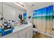 Clean bathroom with shower/tub combo and vanity at 17104 Carrington Park Dr # 528, Tampa, FL 33647