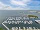 Aerial view of the marina and the bay at 6030 Printery St # 105, Tampa, FL 33616