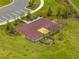 Aerial view of a community basketball court at 5474 Leslie Canyon Dr, Wimauma, FL 33598