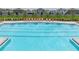 Community lap pool with plenty of lounge chairs at 5474 Leslie Canyon Dr, Wimauma, FL 33598