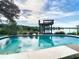 Inviting pool with dock access at 9408 Oak St, Riverview, FL 33578