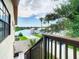 View from stairs showing waterfront access and dock at 9408 Oak St, Riverview, FL 33578