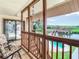 Deck with pool and water views at 9408 Oak St, Riverview, FL 33578