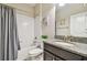 Clean bathroom with a shower/tub combo at 10012 Sage Creek Dr, Ruskin, FL 33573