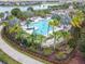 Resort-style pool with surrounding lounge chairs at 10012 Sage Creek Dr, Ruskin, FL 33573
