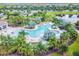 Resort-style pool with palm trees and lounge chairs at 10012 Sage Creek Dr, Ruskin, FL 33573