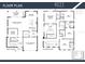 Detailed floor plan showcasing the layout of a spacious two-story home with multiple bedrooms and living areas at 4021 W Santiago St, Tampa, FL 33629