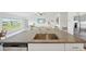 Modern kitchen with stainless steel appliances and granite countertops at 13265 Great Plains Dr, Riverview, FL 33579