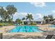 Resort-style pool with lap lanes and lounge chairs at 13265 Great Plains Dr, Riverview, FL 33579