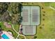 Aerial view of tennis and basketball courts at 13265 Great Plains Dr, Riverview, FL 33579