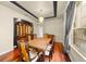 Bright dining room with hardwood floors and a large window at 212 Excalibur Ct, Brandon, FL 33511