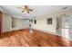 Spacious living room featuring hardwood floors and an open floor plan at 212 Excalibur Ct, Brandon, FL 33511