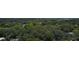 An aerial view showcasing a lush, tree-filled neighborhood at 7101 Green St, New Port Richey, FL 34652
