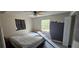 Bedroom with window, closet, and ceiling fan at 4375 Lindsey Loop, Dover, FL 33527