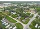 High-angle view of the house and surrounding area at 4622 Paloverde Dr, New Port Richey, FL 34652