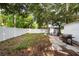 Backyard with shed and grill at 4622 Paloverde Dr, New Port Richey, FL 34652