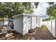 Backyard with shed and patio at 4622 Paloverde Dr, New Port Richey, FL 34652