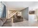 Open living space with kitchen and stairs at 807 Hunters Ct, Brandon, FL 33511
