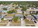 High-angle view of a residential neighborhood with houses and trees at 5527 Riddle Rd, Holiday, FL 34690