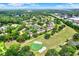 Wide aerial view of community and golf course at 110 Tads Trl, Oldsmar, FL 34677