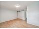 Blue bedroom with tile floors and access to another room at 7024 Filbert Ln, Tampa, FL 33637
