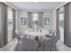 Bright dining area with marble table and grey chairs at 16813 Harvester Ter, Lakewood Ranch, FL 34211