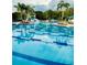 Large community pool with lap lanes, a water slide, and plenty of lounge space at 18135 Canal Pointe St, Tampa, FL 33647