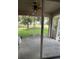 Spacious screened patio overlooking a lush green golf course at 18135 Canal Pointe St, Tampa, FL 33647
