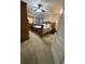 Large bedroom with king-size bed and ceiling fan at 18135 Canal Pointe St, Tampa, FL 33647