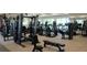 Modern gym with a variety of equipment at 16813 Harvester Ter, Lakewood Ranch, FL 34211