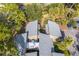 Aerial view of condo building with surrounding trees and parking at 758 Pine Run Dr # 758, Osprey, FL 34229