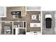 Detailed floor plan featuring living room, dining area, kitchen with island, bathroom, and garage, for easy visualization of the property layout at 7422 S 34Th Ave, Tampa, FL 33619