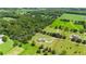 Aerial view of a house with a large green lawn and surrounding trees at 36431 Florrie Mae Ln, Dade City, FL 33523
